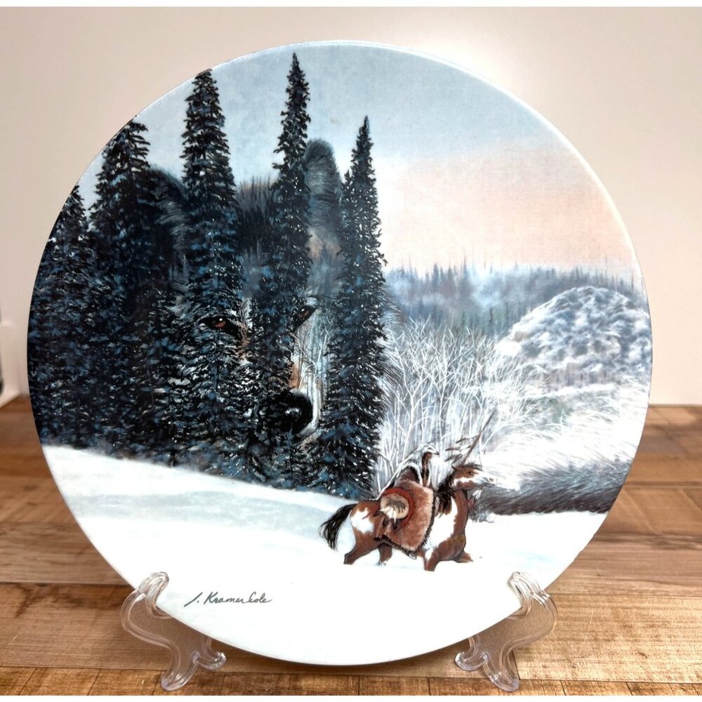 "Wolf Ridge" W.S. George Limited Edition Plate By Julie Kramer Cole Faces Of Nat